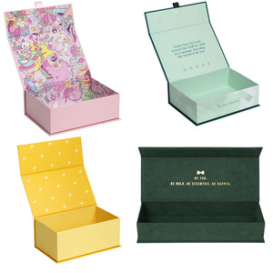 Luxury Custom Magnetic Gift <strong>Box</strong> Cosmetics Nails Packaging <strong>Box</strong> with Window - Product Image 3