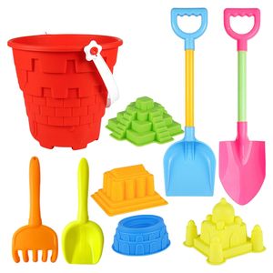Juego de 11 Piezas de Juguetes de Playa, Moldes para Arena, Pala y Rastrillo, Cubo de Playa, Juguetes de Arena - Product Image 1