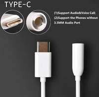 Typ-C zu 3,5mm Kopfhörer-Audioadapter-Kabel PVC Aux-Audio-Dongle-Kabel für iPhone Huawei