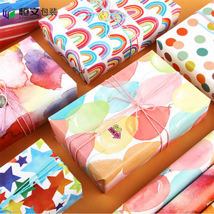 Colorful Gift Wrapping Paper Custom Size Single Side Printing Recyclable For Gift Craft Packaging - Product Image 2
