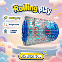 Balle aquatique gonflable colorée pour la marche sur l'eau et les jeux de roller aquatique à usage commercial