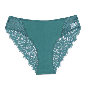 AOELEMENT, Tanga de encaje Sexy de lujo para mujer, Tanga de tiro bajo para todos los días, calzoncillos transpirables de punto, cintura suave, <span class=keywords><strong>colegiala</strong></span> para Saxx New - Product Image 4