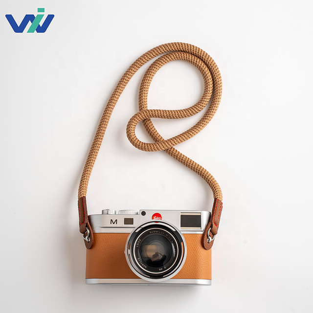 Cotton Steel Ring PU Leather Shoulder Wrist Neck Strap Mirrorless Cameras Ergonomic Universal Camera Strap