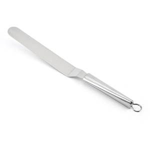 เครื่องมือทำขนมคุณภาพสูง ที่ขูดครีมรูปแตรสีเงิน ที่ขูดเค้กสแตนเลส - Product Image 4