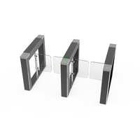 Tourniquet intelligent de contrôle des billets à détection rapide en acier inoxydable, portillon piétonnier à monnayeur avec reconnaissance faciale pour parcs d'attractions