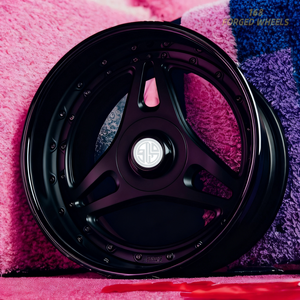 168 Pantalons triangulaires personnalisés avec roues et jantes forgées en pouces, trois bandes blanches, accents roses polis, durables pour Crown Ruizhi - Product Image 5