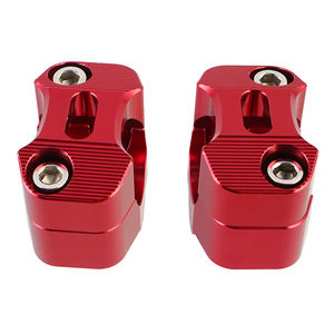 NICECNC - Adaptadores Elevadores de Manillar Rojos de 1-1/8'' para Motocicletas <span class=keywords><strong>Honda</strong></span> CR/<span class=keywords><strong>CRF</strong></span>/<span class=keywords><strong>XR</strong></span> 80 100 125 250 <span class=keywords><strong>450</strong></span> 500 650 - Product Image 3