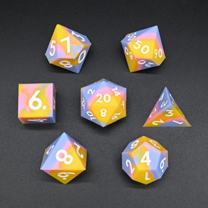 Board Game <strong>Colored</strong> Multiside Polyhedral Food Grade Silicone <strong>Dice</strong> <strong>Set</strong> for Dungeons and Dragons - Product Image 6