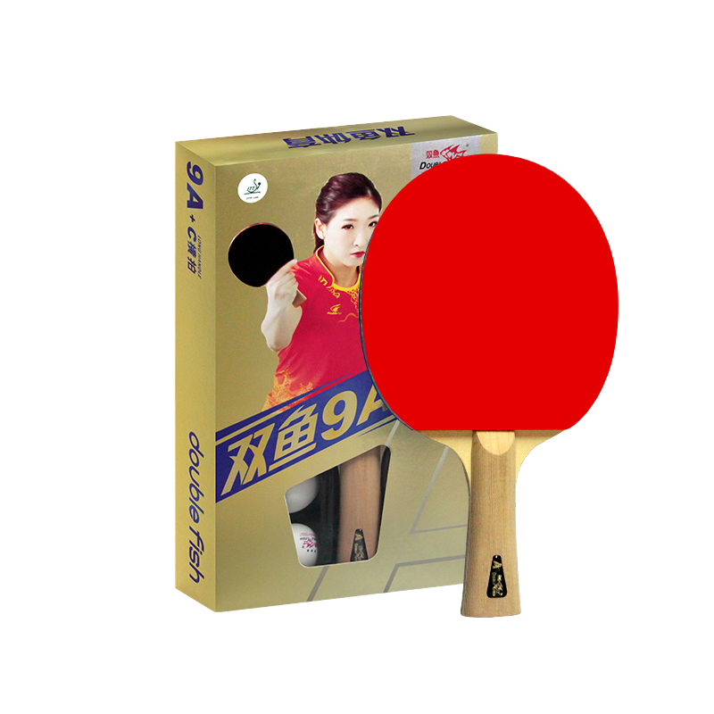 9A ITTF одобренная двойная Рыбная настольная Теннисная ракетка из дерева и углеродного волокна для быстрых атак игроков для пинг-понга