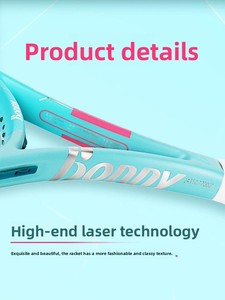 Racchetta da <span class=keywords><strong>Tennis</strong></span> per Principianti Bonny New Era in Fibra di Carbonio, Forma Ovale, Impugnatura Morbida per Studenti Universitari, Allenamento Entry-Level - Product Image 4