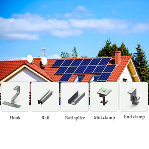 Mái ngói móc gắn hệ thống năng lượng mặt trời gắn cấu trúc năng lượng mặt trời bảng điều khiển mái gắn hệ thống mái móc - Product Image 5