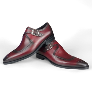 Chaussures formelles pour hommes fabriquées à la main de haute qualité avec boucles réglables, chaussures de moine, chaussures habillées pour hommes - Product Image 2