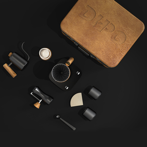 Dhpo cà phê Kit đổ qua bộ lọc cà phê tay máy xay cân bằng điện tử 450 ml Ấm đun nước và EVA Túi du lịch cà phê nhỏ giọt Bộ - Product Image 4