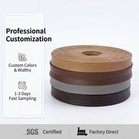 Nouvelle bande de bordure en cuir PU bicolore de cette année, couleur unie, échantillons en stock directement de l'usine chinoise, pour vêtements et textiles de maison