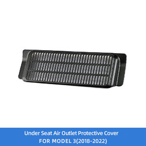 Couverture de protection pour sortie d'air sous le siège de voiture pour <span class=keywords><strong>Tesla</strong></span> <span class=keywords><strong>Model</strong></span> <span class=keywords><strong>3</strong></span> 2018-2022, en ABS, accessoire de tuning intérieur - Product Image 1