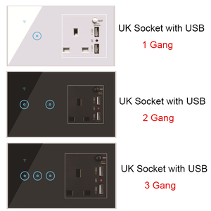 Enchufe inteligente multifunción <span class=keywords><strong>WiFi</strong></span>, enchufe de pared integrado USB, funciona con Google y Alexa, Tuya/<span class=keywords><strong>Ewelink</strong></span>, 1/2/3 entradas - Product Image 5