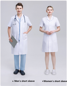 Blouse de Médecin Blanche pour Salle d'Opération, Pharmacie, Laboratoire – Costume Confortable et Durable pour Clinique Vétérinaire – Blouse de Médecin à Manches Longues - Product Image 6