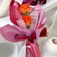 Papier d'emballage floral de luxe en satin de soie texturé, imperméable, en rouleau, pour bouquets, en pâte vierge enduite, pour cadeaux
