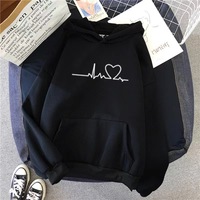 Sudadera con Capucha y Manga Larga de IStapromo Gifts, Top Holgado Estilo Coreano para Pareja para Mujer