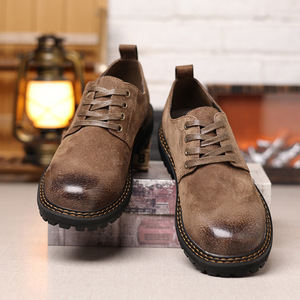 Botas de Trabajo de Gamuza Retro Británicas de Caña Baja, Novedad 2026, Zapatos de Cuero Casuales y Versátiles para Negocios - Product Image 2