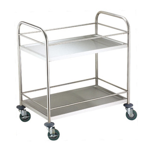 Stainless Steel Serving <b>Trolley</b> Four Tier Food Service <b>Cart</b> With Wheels - Product Image 4