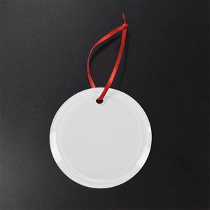 Großhandel kunden spezifische 3 Zoll Sublimation leere Glas verzierungen für Weihnachts dekoration - Product Image 4