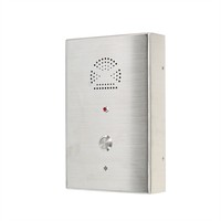 J & R analogique SIP VoIP GSM 4G personnalisé en acier inoxydable brossé Point d'aide téléphone ascenseur téléphone d'urgence