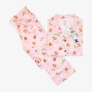 Custom Oeko Tex <strong>Pajama</strong> 95 Bamboo Viscose Floral Print Kids <strong>Pajamas</strong> Adult's Sleepwear Manufacturer - Product Image 5