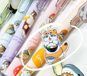 Оптовая продажа гелевых ручек DHF1278 Mofusand, милые, 0,5 мм, с мультяшным котом, нейтральные, для студентов и офиса, акриловые, черные чернила - Product Image 5