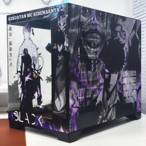 เคสคอมพิวเตอร์ OEM NPC Solos <span class=keywords><strong>Leveling</strong></span> สำหรับ PC แนวตั้ง สำหรับเล่นเกม หน้าต่างด้านข้าง รองรับเมนบอร์ด ATX/Micro-ATX  วัสดุ SPCC อลูมิเนียมอัลลอยด์ พร้อมจอ LCD - Product Image 3