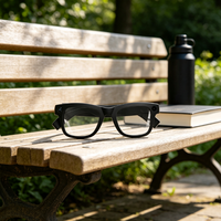Lunettes intelligentes Meta AI avec caméra 8MP, étui de chargement, appels Wi-Fi, traduction IA et commande vocale
