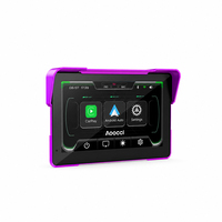 Écran de navigation GPS CarPlay pour moto Aoocci avec caméra embarquée, CarPlay sans fil, Android Auto, système DVR
