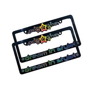 Chúng Tôi Kích Thước Bán Buôn Chất Lượng Cao Tùy Chỉnh Thiết Kế In Nhựa Xe Số Tấm Chủ Giấy Phép Tấm Bìa Giấy Phép Tấm Khung - Product Image 4