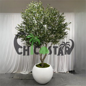 Arbre d'<span class=keywords><strong>olivier</strong></span> artificiel <span class=keywords><strong>de</strong></span> 280 cm (9 pieds) fait à la main, respectueux <span class=keywords><strong>de</strong></span> l'environnement, en <span class=keywords><strong>pot</strong></span> <span class=keywords><strong>pour</strong></span> une utilisation en intérieur/extérieur, hôtels, cafés - Design moderne - Product Image 1