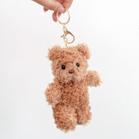 Porte-clés en peluche Barcelo Teddy Bear, petits jouets en peluche Kawaii, poupée en peluche mignonne, accessoires de sac, cadeau en gros pour filles