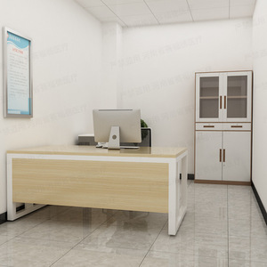Escritorio Médico Z002 con Estructura de Acero Color Caqui, Muebles de Oficina para Consulta y Diagnóstico Clínico - Product Image 1