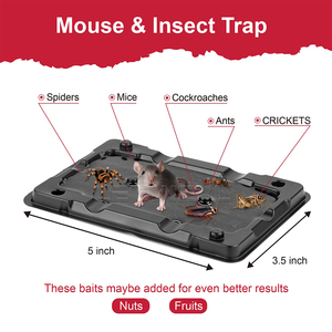 Trampas Adhesivas para Ratones y Ratas, Trampas de Pegamento No Tóxicas para Interiores, Trampa para Topos, Trampa para Ratones Fuerte y Adhesiva, Almohadilla de Pegamento para Ratones Grandes - Product Image 3