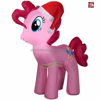 Ballons publicitaires gonflables personnalisés My Little Pony rouges - Ballons en PVC résistant, couleurs personnalisables, imperméables, installation facile, garantie 2 ans