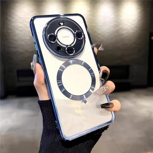 Étui magnétique électrolytique pour <span class=keywords><strong>Huawei</strong></span> P60 P50 P40 Pro Mate60 50 40 30 20 Chargement <span class=keywords><strong>sans</strong></span> <span class=keywords><strong>fil</strong></span> Film transparent pour objectif couverture pura 70 - Product Image 6