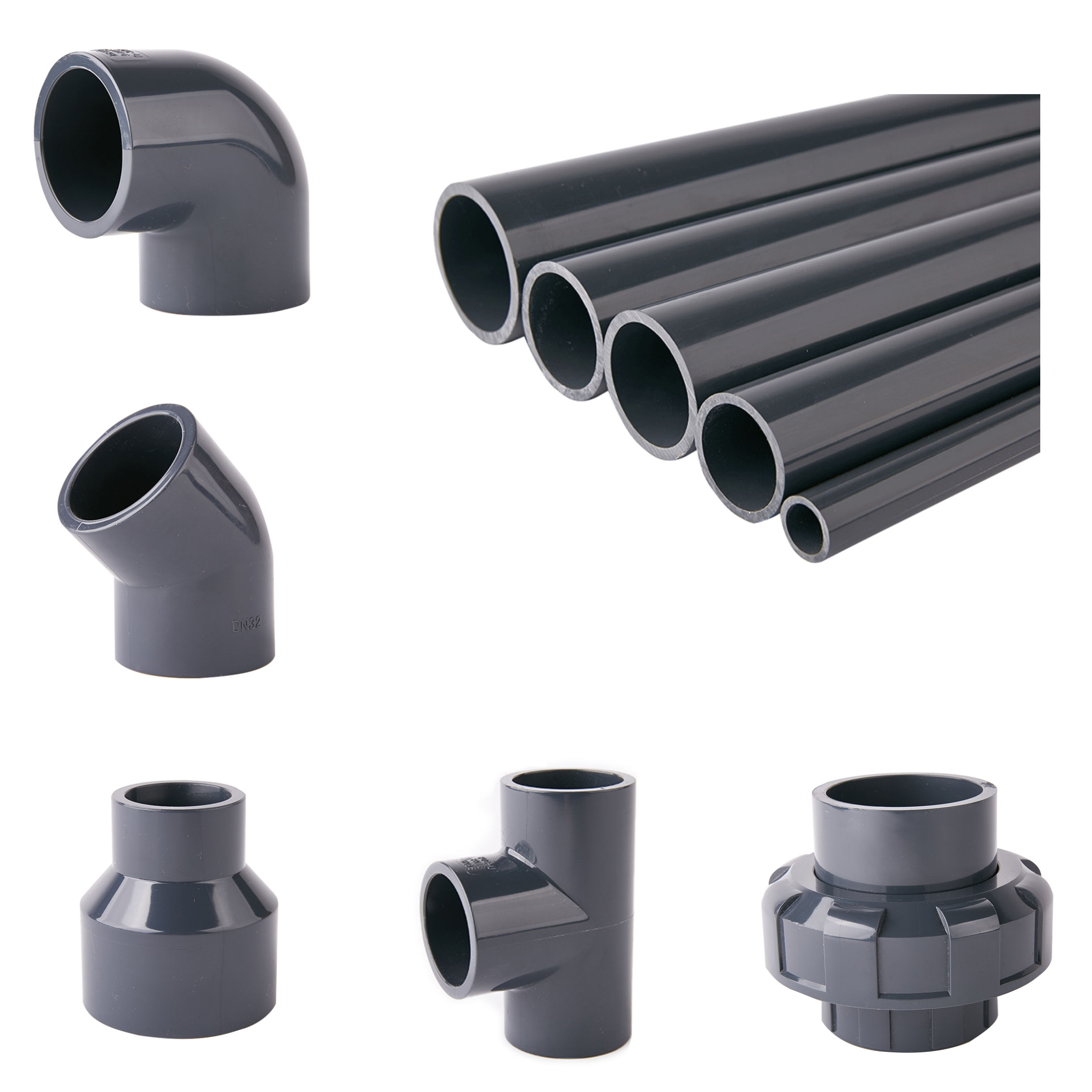 High Quality Grey PVC Fittings for Plumbing Solutions