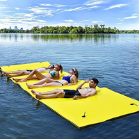 Tapis flottant pour sports nautiques d'été - Thème parc d'attractions - Mousse XPE écologique - Personnalisable pour adultes et enfants