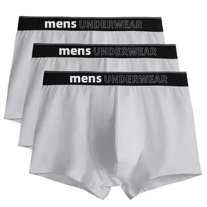 Sous-vêtements pour hommes Caleçons caleçons en coton extensible avec logo personnalisé Sous-vêtements respirants Caleçons pour hommes Caleçons grande taille Sous-vêtements pour hommes
