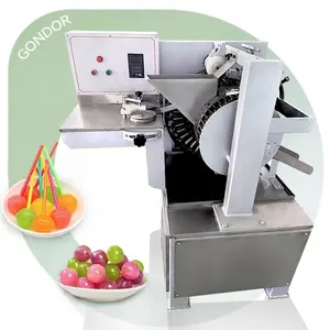 Customized Semi Automatic Uniplus Hard Fruit Candy Stick Form Flat Lollipop Make Machine of the Trade