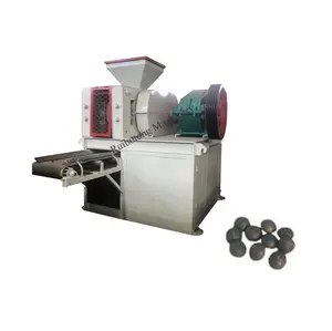 Roller type charcoal coal briquette pressing shaping press machine coal ball briquetting press machine