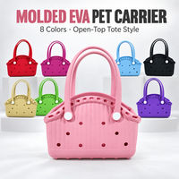 Sac de transport pour animaux de compagnie en EVA moulé 36x18x25cm, fourre-tout ventilé à ouverture supérieure pour chats et petits chiens, 8 couleurs, vente en gros pour le voyage