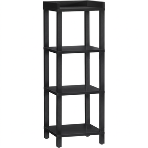 4-tier Style Removable Plastic <b>Corner</b> Shelf Modern Design Eco-Friendly Hotel Use Rolling Trolley <b>Cabinet</b> - Product Image 1