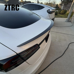 สปอยเลอร์หลังทรง Y สำหรับรถยนต์ Model S วัสดุคาร์บอนไฟเบอร์แท้แบบด้าน ปี 2012-2026 - Product Image 5
