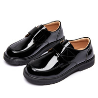 Chaussures décontractées pour enfants, chaussures pour garçons, chaussures pour enfants, chaussures habillées en cuir noir, chaussures personnalisées, chaussures de campus, chaussures d'école pour enfants garçons