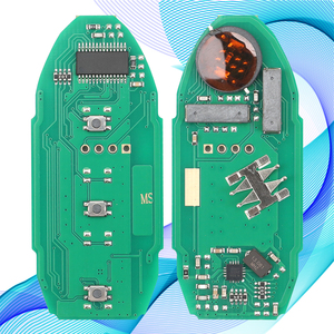 MS 2 Botões Hatch Smart Keyless Carro Remoto <span class=keywords><strong>Key</strong></span> Fob 433MHZ ID4A Chip para N-issan RC Auto Vehicle <span class=keywords><strong>Transponder</strong></span> Chave Em Branco - Product Image 2