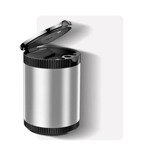 Cendrier de voiture créatif de haute qualité, multifonctionnel, personnalisé, avec lumière d'ambiance LED, matériau ignifuge, portable, en métal - Product Image 5